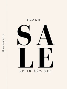 FLASH SALE!!